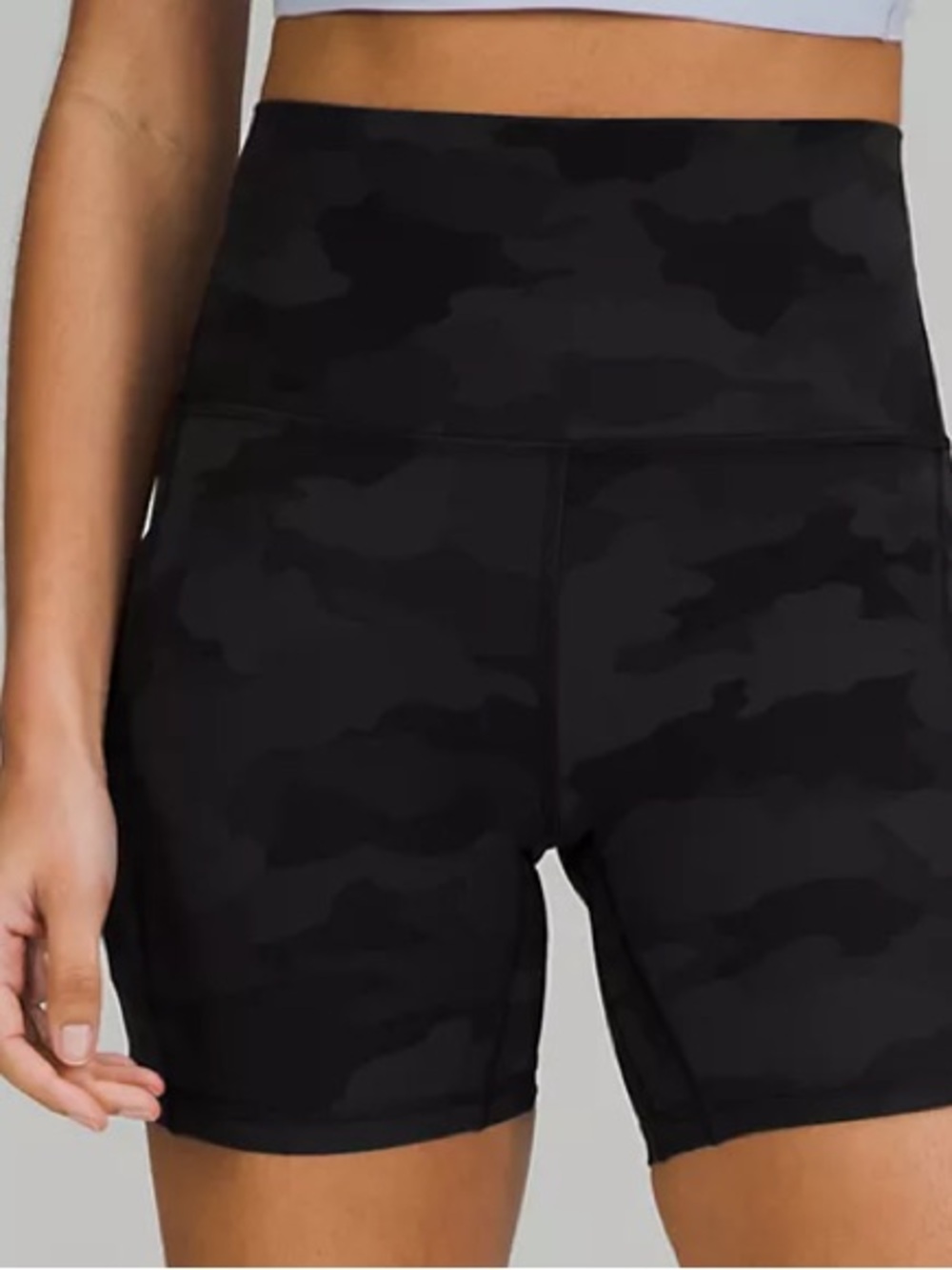 lululemon athletica Align™ High-Rise 6" Shorts in Black Camo Size 6